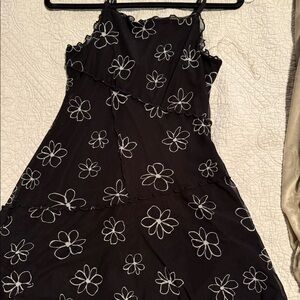 wild fable black and white dress 🖤